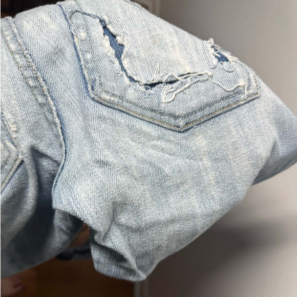 Vintage Guess Women 31 Denim Jeans Made is USA Daredevil Boot Light Cotton - Picture 8 of 13